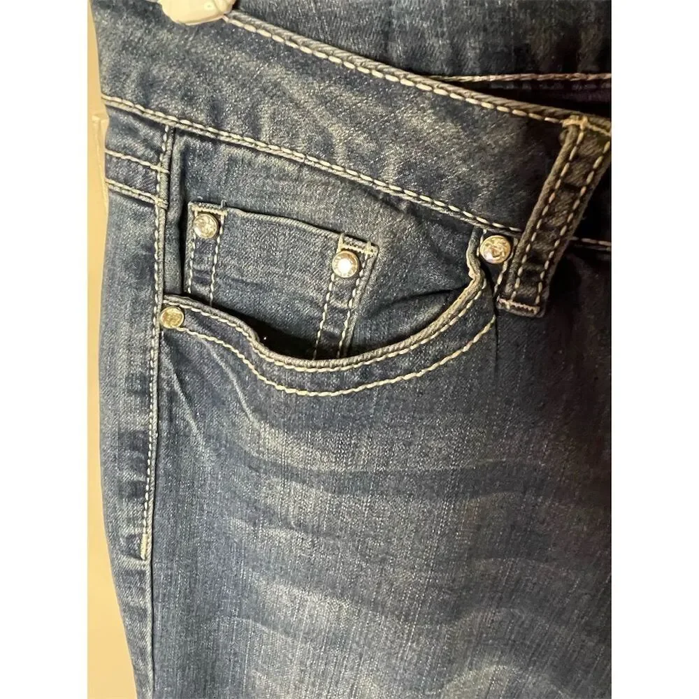 Earl Jeans Women's Embellished Straight Leg Jeans Size 10 - Picture 4 of 5